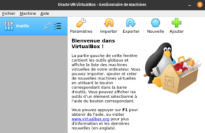 Accueil virtualbox